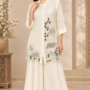Indo-Western  Cord Set With Sharara