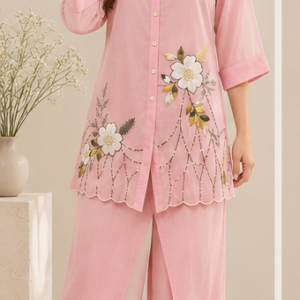 Indo-Western  Cord Set With Pants