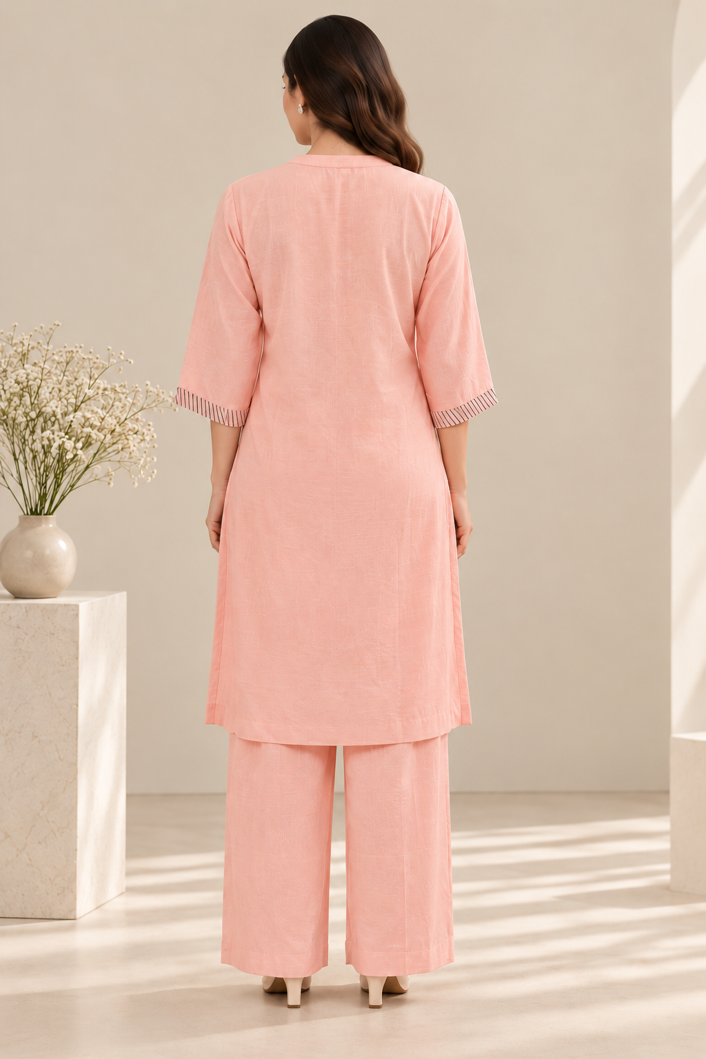 Indo-Western Cord Set With Pants - Image 5